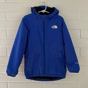 The North Face fleece lined rain jacket, size 6T